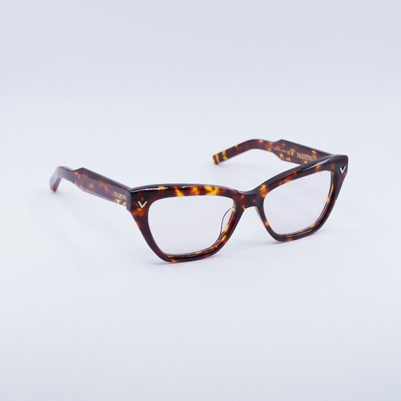 Valentino V-TALE VLX-140B Eyeglasses Havana 53mm Cat Eye Frame - Picture 1 of 11